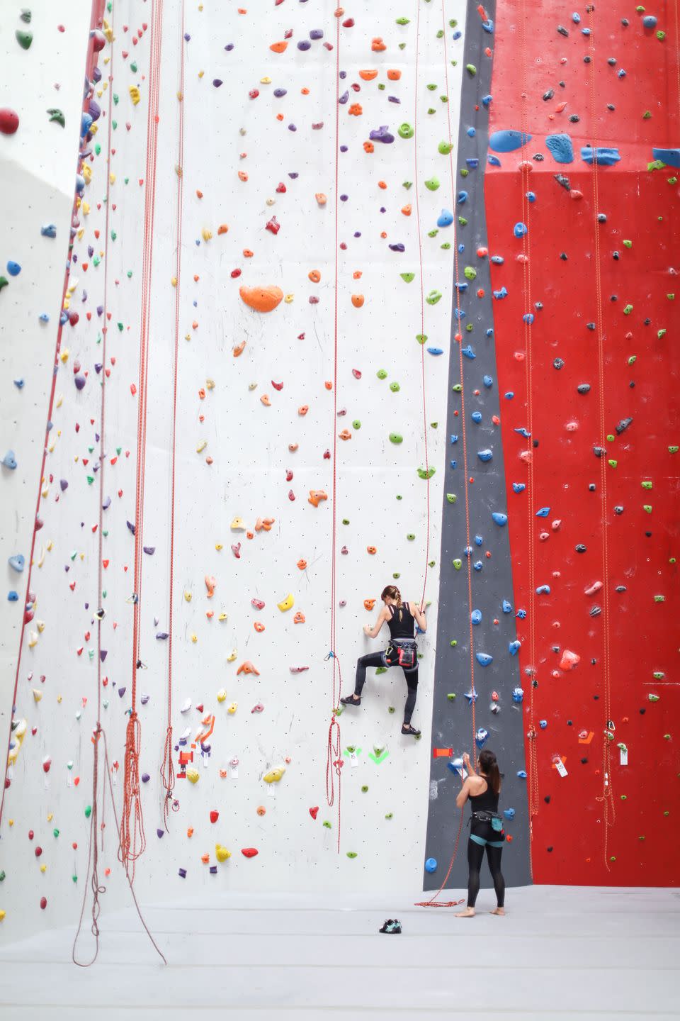 23) Go indoor rock climbing.