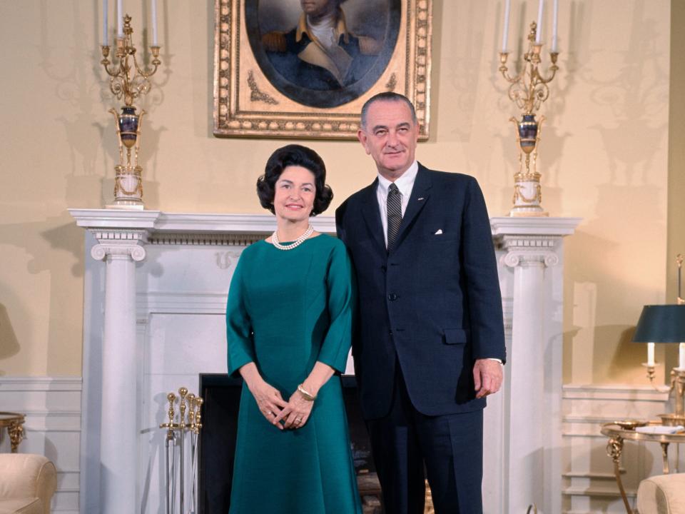 Ladybird Johnson and Lyndon B. Johnson