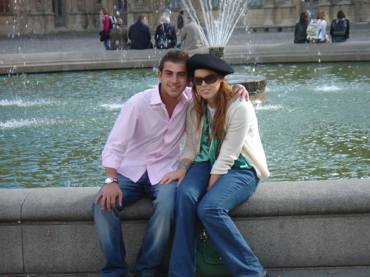 Paolo Liuzzo and Princess Beatrice in Paris (Supplied)