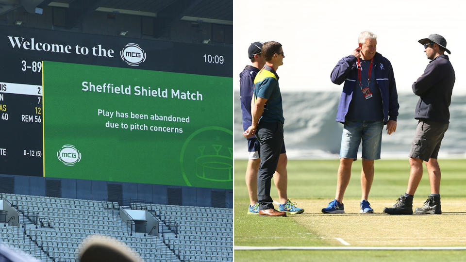 Cricket Australia admits MCG curators got it wrong for the abandoned Sheffield Shield match. Pic: Getty