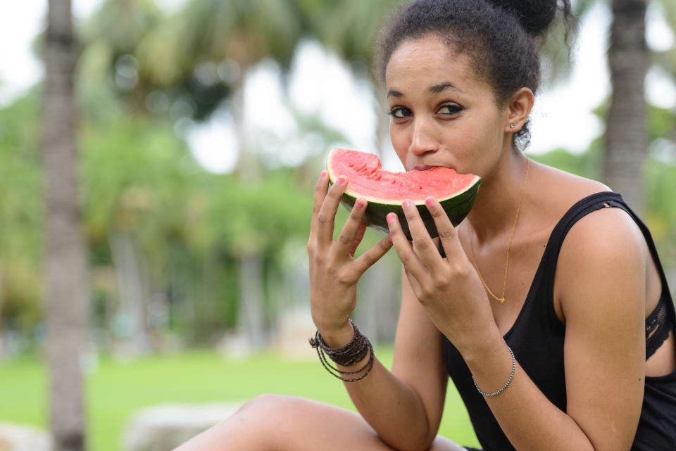 Watermelon is a great post-workout treat due to its high water content. [Photo: Getty]