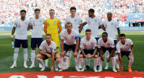 <p>England’s team photograph </p>