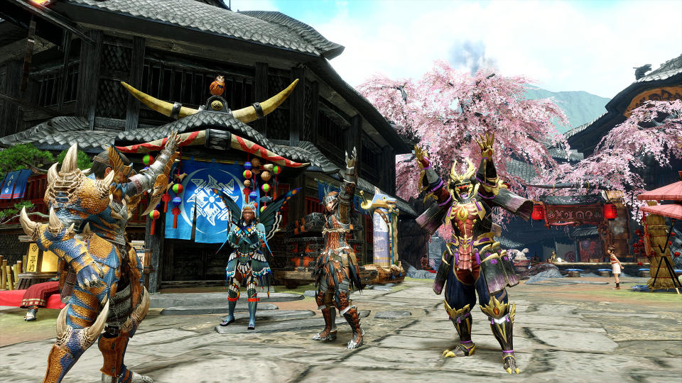 Promotional screenshot of Monster Hunter Rise