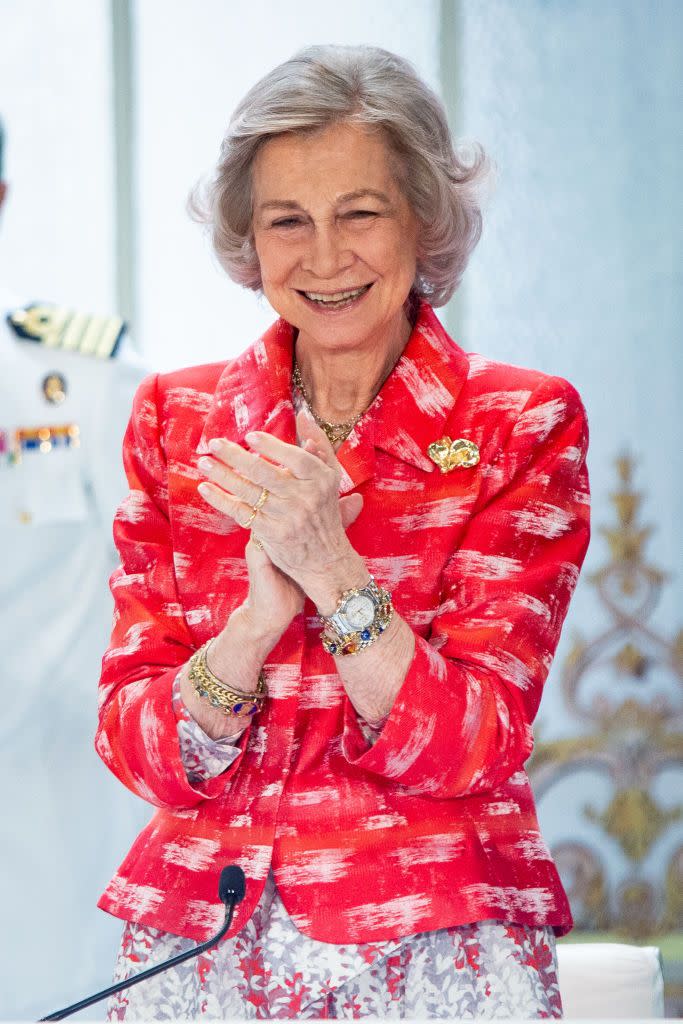 <p>Queen Sofia attended the 2019 MAPFRE Awards at the Casino de Madrid.</p>