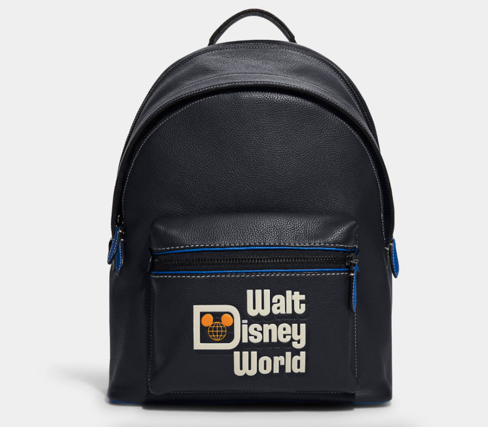 Disney X Coach Charter Backpack With Walt Disney World Motif. Image via Coach.