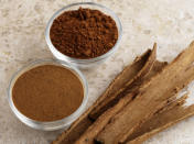 <p><b>Cinnamon (dalchini)</b>: These are long, dark brown and dried sticks with a flavour that leans towards the sweet, as well as the mildly hot. It aids in digestion and is also known for its blood sugar and cholesterol lowering properties. Cinnamon tea is a great way to ward off nausea, flatulence and common cold.</p>