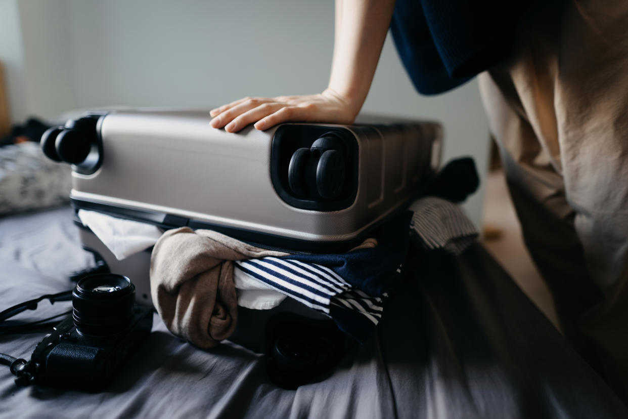 Never stress about how much your luggage weighs again with the Etekcity Digital  Luggage Scale. (Photo: Getty Images)