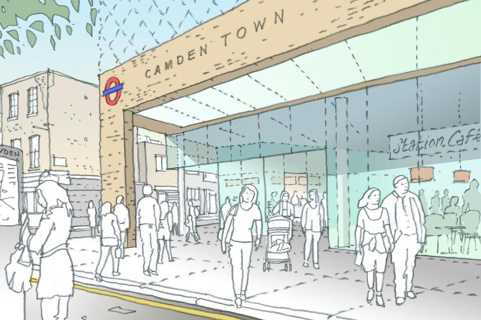 A first look at plans for redesigned Camden station