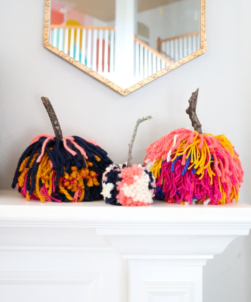 <p>Is there any more iconic symbol of the fall season than the pumpkin? The mighty fruit (oh yes, fun fact: a <a href="https://www.goodhousekeeping.com/food-recipes/a21246075/is-pumpkin-a-fruit/" rel="nofollow noopener" target="_blank" data-ylk="slk:pumpkin is a fruit;elm:context_link;itc:0;sec:content-canvas" class="link ">pumpkin is a fruit</a>!) is delicious in the savory and sweet foods of the season — from easy <a href="https://www.goodhousekeeping.com/food-recipes/g4477/pumpkin-puree-recipes/" rel="nofollow noopener" target="_blank" data-ylk="slk:canned pumpkin recipes;elm:context_link;itc:0;sec:content-canvas" class="link ">canned pumpkin recipes</a> to the <a href="https://www.goodhousekeeping.com/food-recipes/g3986/pumpkin-pie-recipes/" rel="nofollow noopener" target="_blank" data-ylk="slk:best pumpkin pie recipe;elm:context_link;itc:0;sec:content-canvas" class="link ">best pumpkin pie recipe</a> in the game. The motif also makes for beautiful decor inside and outside the home, whether clustered as a dazzling mantle scape or piled artfully upon a <a href="https://www.goodhousekeeping.com/home/gardening/tips/g1404/fall-porch-decor/" rel="nofollow noopener" target="_blank" data-ylk="slk:front porch;elm:context_link;itc:0;sec:content-canvas" class="link ">front porch</a> or doorstep. And of course <a href="https://www.goodhousekeeping.com/holidays/halloween-ideas/a22196/pumpkin-carving-tips/" rel="nofollow noopener" target="_blank" data-ylk="slk:pumpkin carving;elm:context_link;itc:0;sec:content-canvas" class="link ">pumpkin carving</a> or <a href="https://www.goodhousekeeping.com/holidays/halloween-ideas/g1714/no-carve-pumpkin-decorating/" rel="nofollow noopener" target="_blank" data-ylk="slk:no-carve decorating;elm:context_link;itc:0;sec:content-canvas" class="link ">no-carve decorating</a> is an absolute must in the lead-up to Halloween.<br> <br>When it comes to turning the pumpkin theme into fun, clever and eye-catching crafts, get the kids in on the action! Here, we’re rounding up <strong>creative pumpkin crafts</strong> for kids from bloggers around the web. There are options for younger kids up to older (and more experienced… as well as more patient!) crafters. Think rustic seasonal decor to dress up your mantle or tabletop, pretty paper crafts, treat holders and more.<br> <br>Make some of the crafts on our list entirely using affordable, ordinary objects you may already have around the house, or that you can scoop up easily and cheaply at the dollar store. So assemble those DIY supplies and get ready for some family fun, any time from <a href="https://www.goodhousekeeping.com/holidays/halloween-ideas/g22062770/halloween-crafts-for-kids/" rel="nofollow noopener" target="_blank" data-ylk="slk:Halloween;elm:context_link;itc:0;sec:content-canvas" class="link ">Halloween</a> to Thanksgiving.<br> <br>And don't forget: Complement your crafting experience with a <a href="https://www.goodhousekeeping.com/life/entertainment/g28038087/best-scary-movies-for-kids/" rel="nofollow noopener" target="_blank" data-ylk="slk:kid-friendly scary movie;elm:context_link;itc:0;sec:content-canvas" class="link ">kid-friendly scary movie</a> and <a href="https://www.goodhousekeeping.com/holidays/halloween-ideas/g244/halloween-desserts/" rel="nofollow noopener" target="_blank" data-ylk="slk:a tray of on-theme sweet treats;elm:context_link;itc:0;sec:content-canvas" class="link ">a tray of on-theme sweet treats</a>… and you’ve got all the makings of a perfect cozy day at home<br></p>
