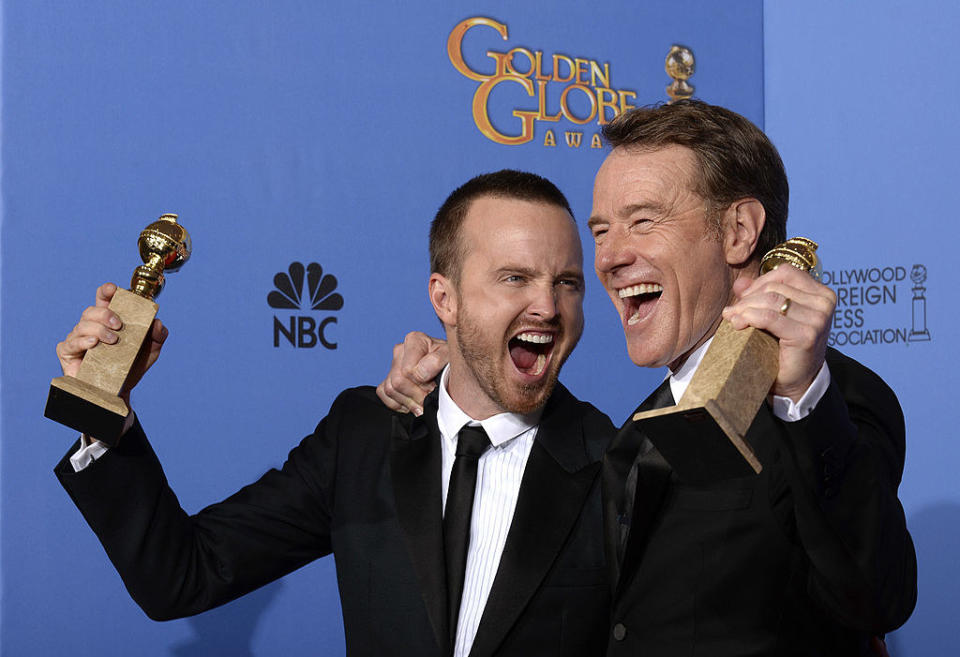 Aaron Paul and Bryan Cranston