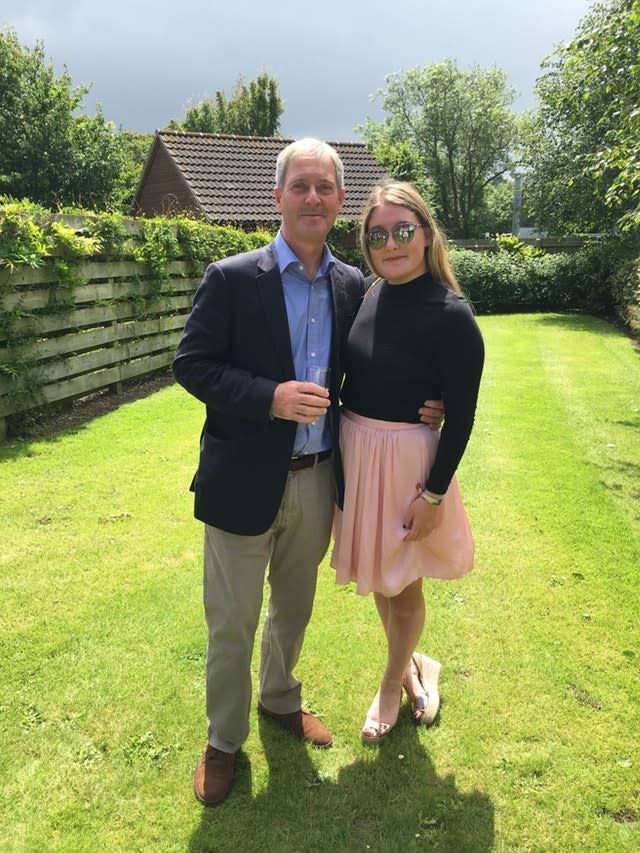 Tim Oliver with his daughter Emily