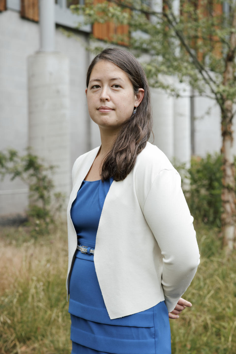 Rebecca Portnoff, directora de ciencia de datos de Thorn, en Pittsburgh, Pensilvania, el 16 de junio de 2023. (Kristian Thacker/The New York Times)