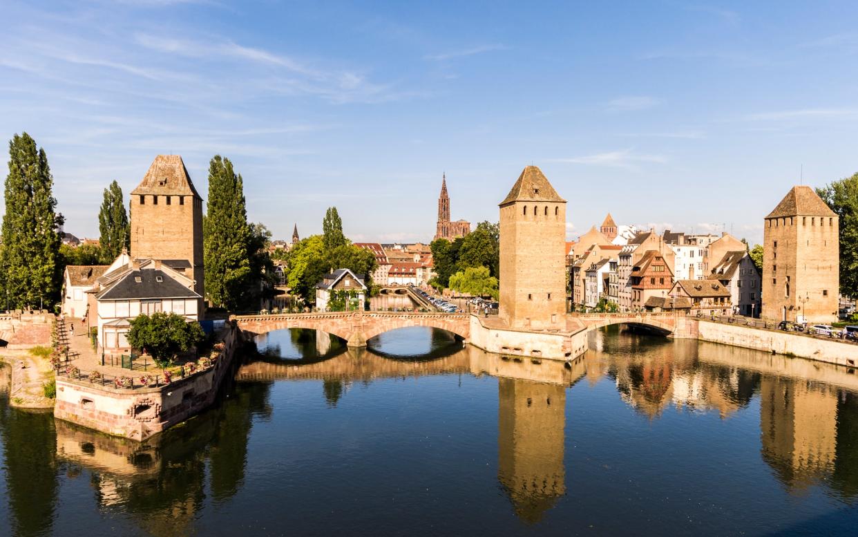 La Petite France district is a concentration of Strasbourg picturesqueness – all water, wood and Gothic lettering - GETTY