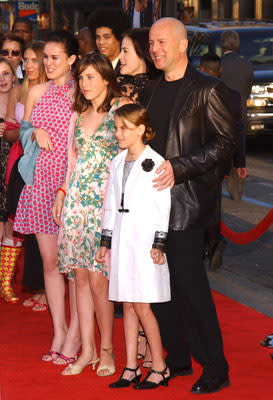 Brooke Burns , Bruce Willis , Tallulah Belle Willis and family at the world premiere of Warner Brothers' The Whole Ten Yards