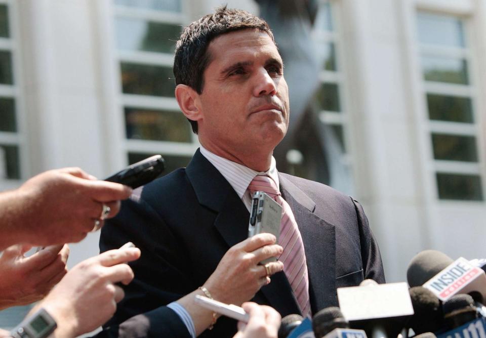 PHOTO: Defense attorney John Lauro speaks to the media after his client, former NBA referee Tim Donaghy, pleaded guilty to two felony charges Aug. 15, 2007 in the Brooklyn borough of New York City. (Chris Hondros/Getty Images, FILE)