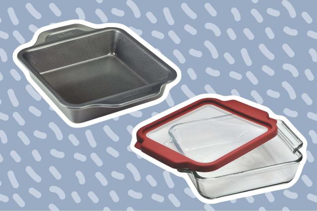 Silicone Square Brownie Cake Baking Pan With Metal Reinforced