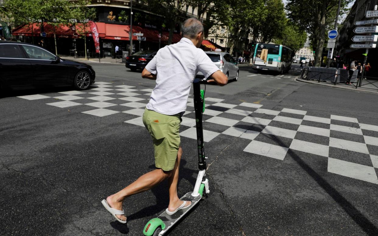 The French government is meeting with people who have been injured by electric scooters - AP