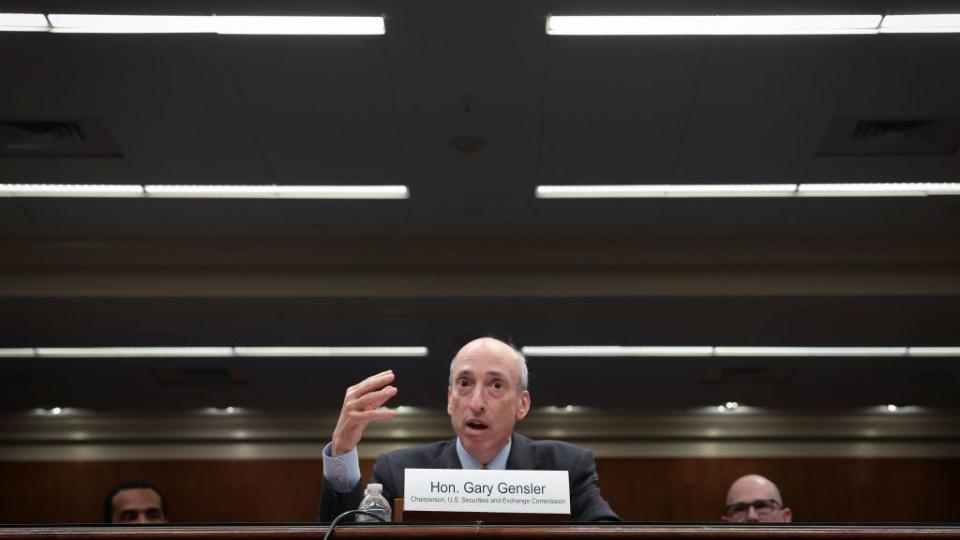 sec chair gary gensler testifies on the 2024 budget in senate hearing