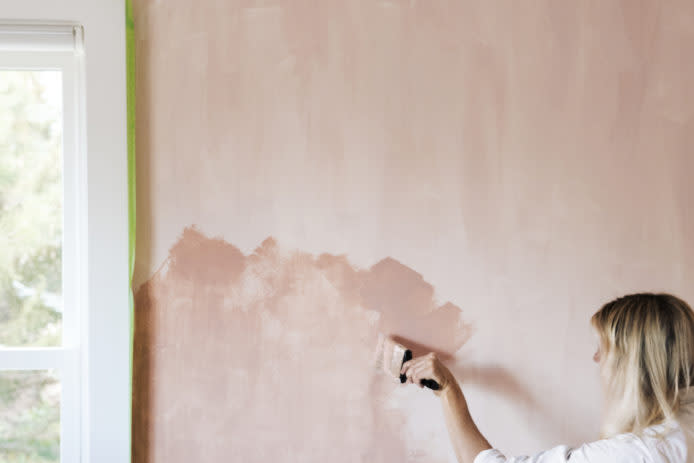 Add richness, depth, and dimension to a room with this limewash wall paint technique