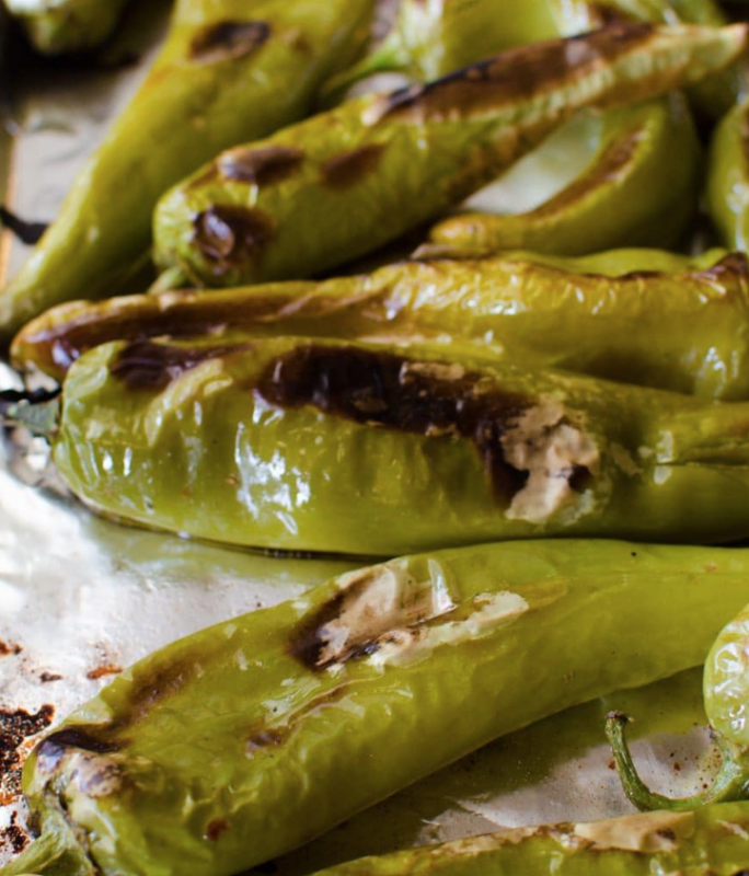 <p>The Flavor Bender</p><p>Here's a super easy guide to roast hatch chile in the oven and then store them in the fridge or freezer to enjoy in the months to come!</p><p><strong>Get the recipe: <a href="https://www.theflavorbender.com/roast-hatch-chile/" rel="nofollow noopener" target="_blank" data-ylk="slk:Roasted Hatch Chiles;elm:context_link;itc:0;sec:content-canvas" class="link ">Roasted Hatch Chiles</a></strong></p>