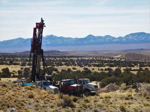 RC drill rig on VR’s Reveille silver-copper property, Sunday, February, 278h, to begin Phase 1 of a two-stage drill program planned for the first half of 2021.  The location and target is the permitted drill site at the T1 conductor shown in Figure 1.