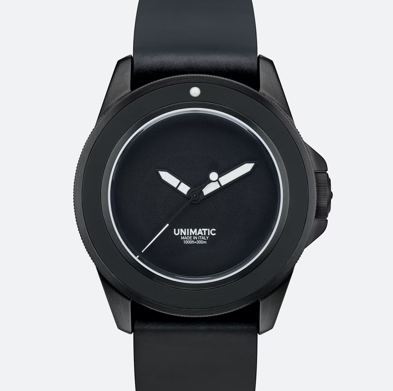 unimatic all black watch