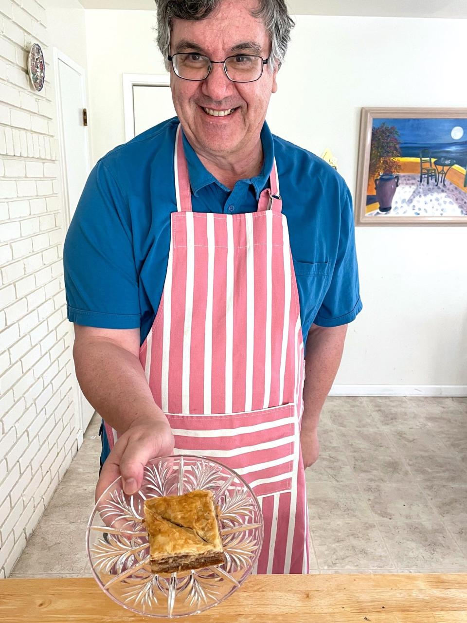 Anneta's dad with his baklava