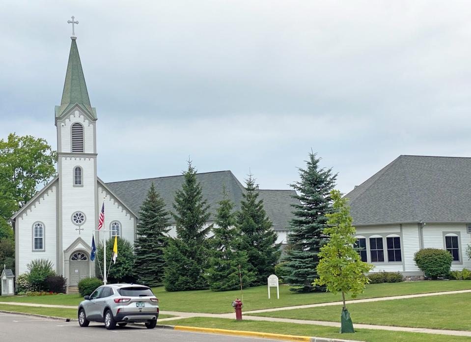 Holy Childhood Church is seen recently in Harbor Springs. A boarding school attended for many years by Native Americans previously stood near the church, with its building demolished in 2007.