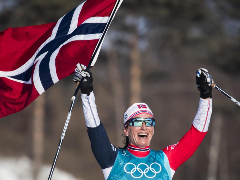 Marit Bjorgen won the final gold medal of the 2018 Games: Getty Images