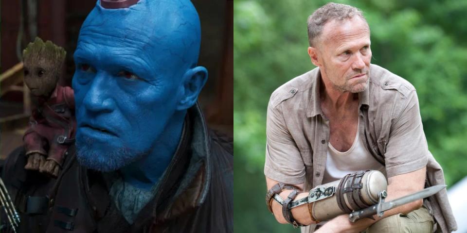 Michael Rooker as Yondu and Merle