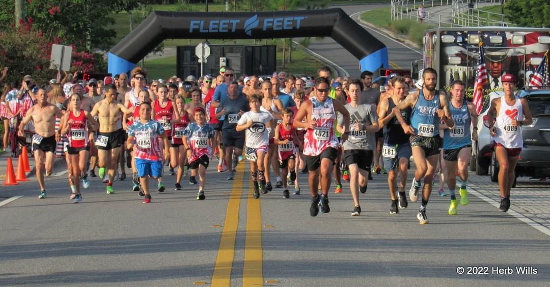 The heat was on for the 2022 Firecracker 5K at Cascades Park in Tallahassee.