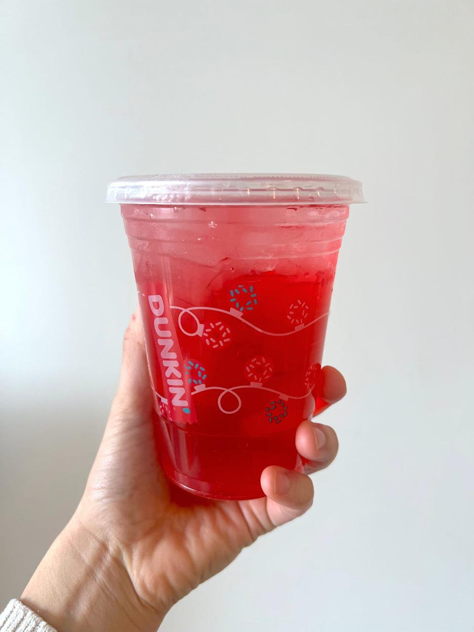 The Mixed Berry Beats Dunkin' Refresher.