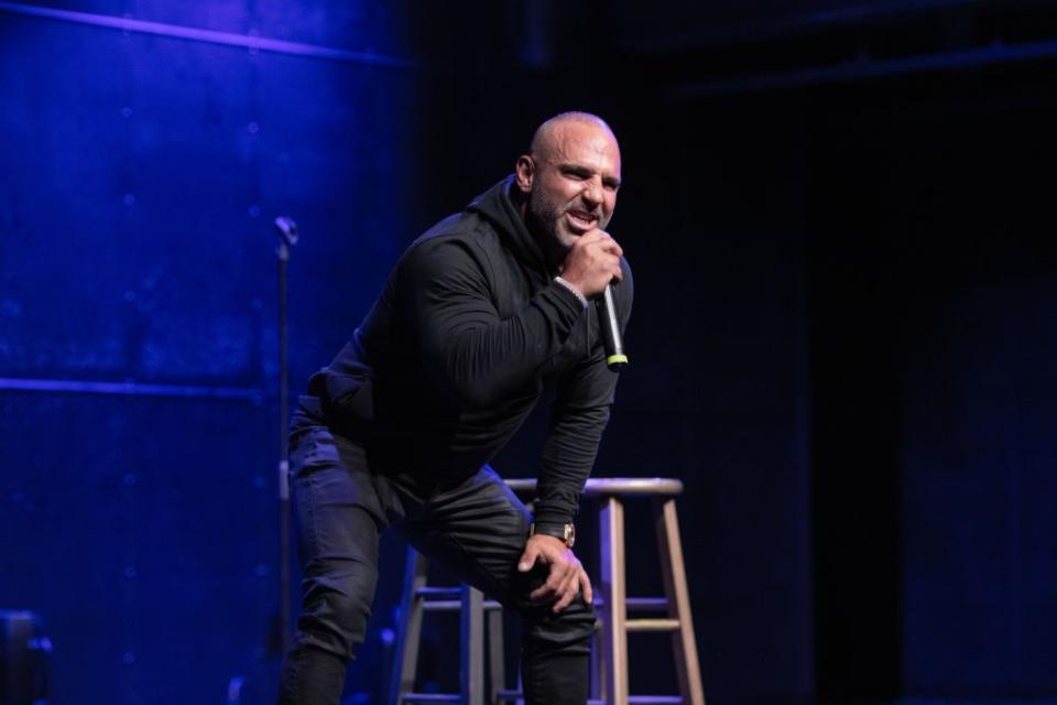 <span class="caption">Joe Gorga performing onstage.</span><span class="photo-credit">Manny Carabel - Getty Images</span>