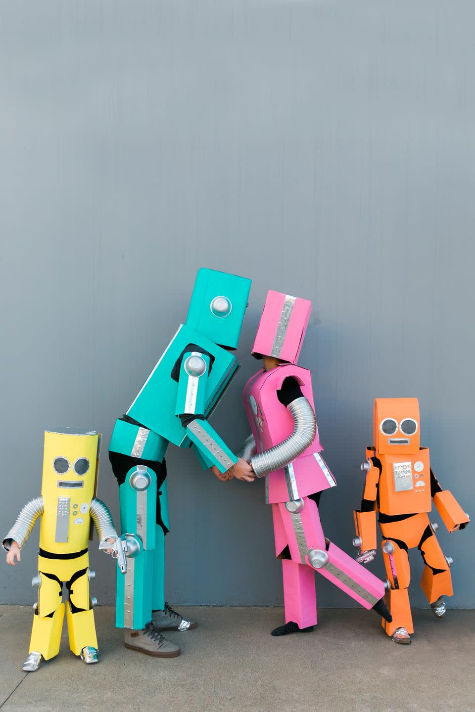 DIY Robot Family Halloween Costume