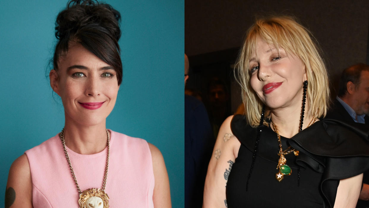  Kathleen Hanna, Courtney Love. 