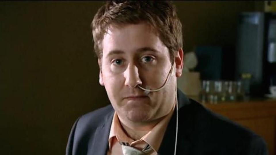 Jim Howick’s sickly Gerard in ‘Peep Show’ season four (Channel 4)