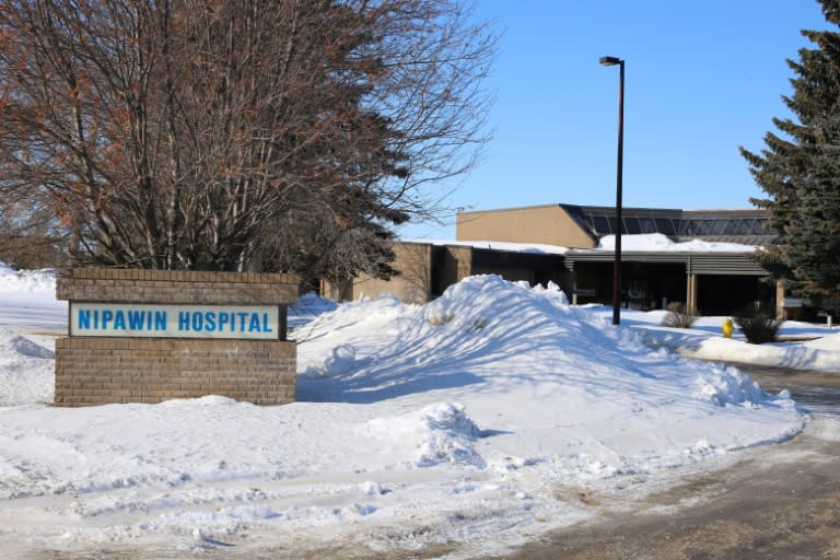 The local Nipawin Hospital, seen after the deadly crash from which some patients were airlifted to hospitals in Saskatoon city