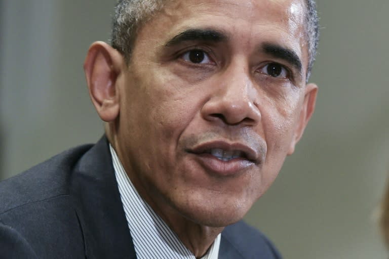 US President Barack Obama, pictured on February 9, 2016 in the Roosevelt Room of the White House, said the 2017 budget was a statement of intent, saying it would invest in innovation and strengthen national security