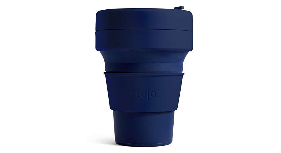 Stojo Navy Collapsible Pocket Cup