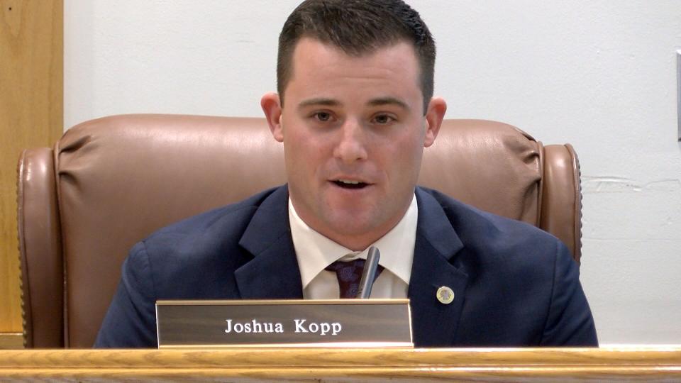 Toms River Council member Josh Kopp is shown during the reorganization meeting on Friday, January 3, 2020.
