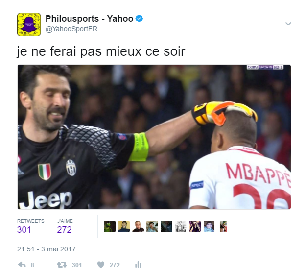 <p>L’image du match… </p>