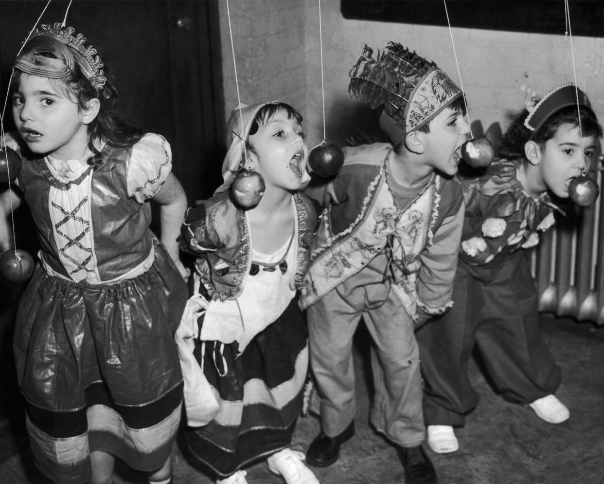 Elizabeth Bianco, Barbara Lee, Anthony Dimino and Theresa Imbronone join in the fun at a Halloween party in New York City.