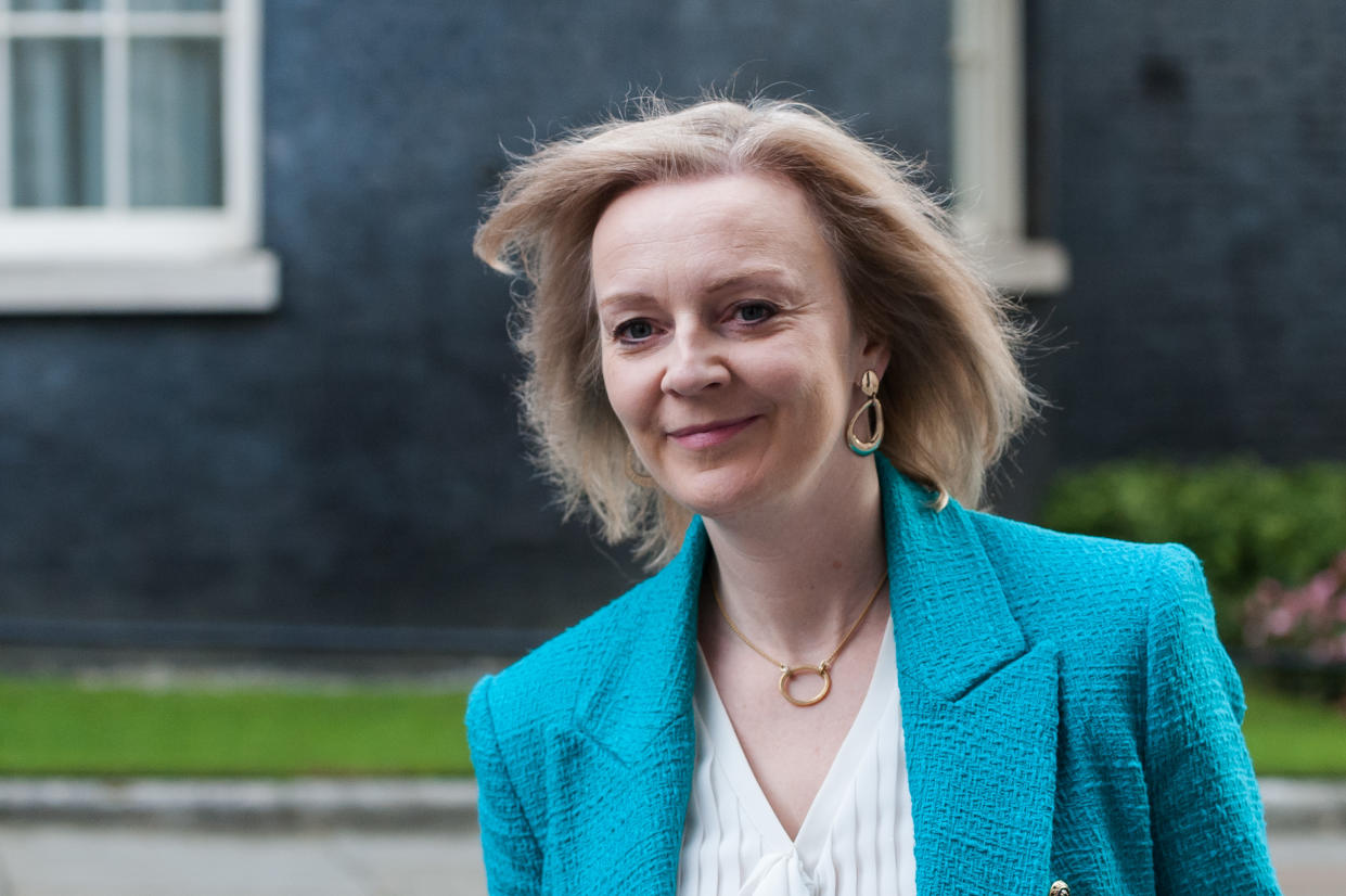 Truss declined to give any examples as she warned against states that don't have "Britain's best interests at heart." Photo: Wiktor Szymanowicz/Barcroft Media via Getty 