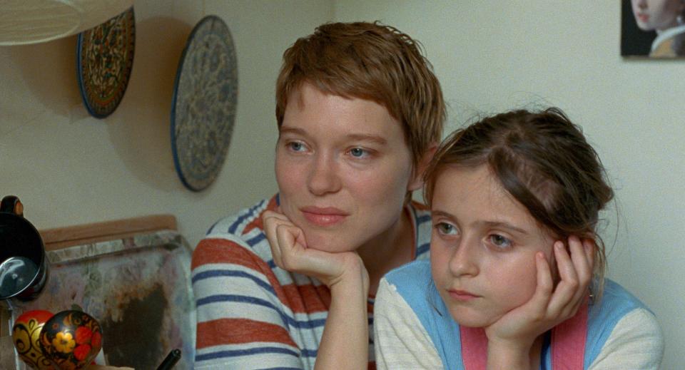 Léa Seydoux (left) and Camille Leban Martins in "One Fine Morning."