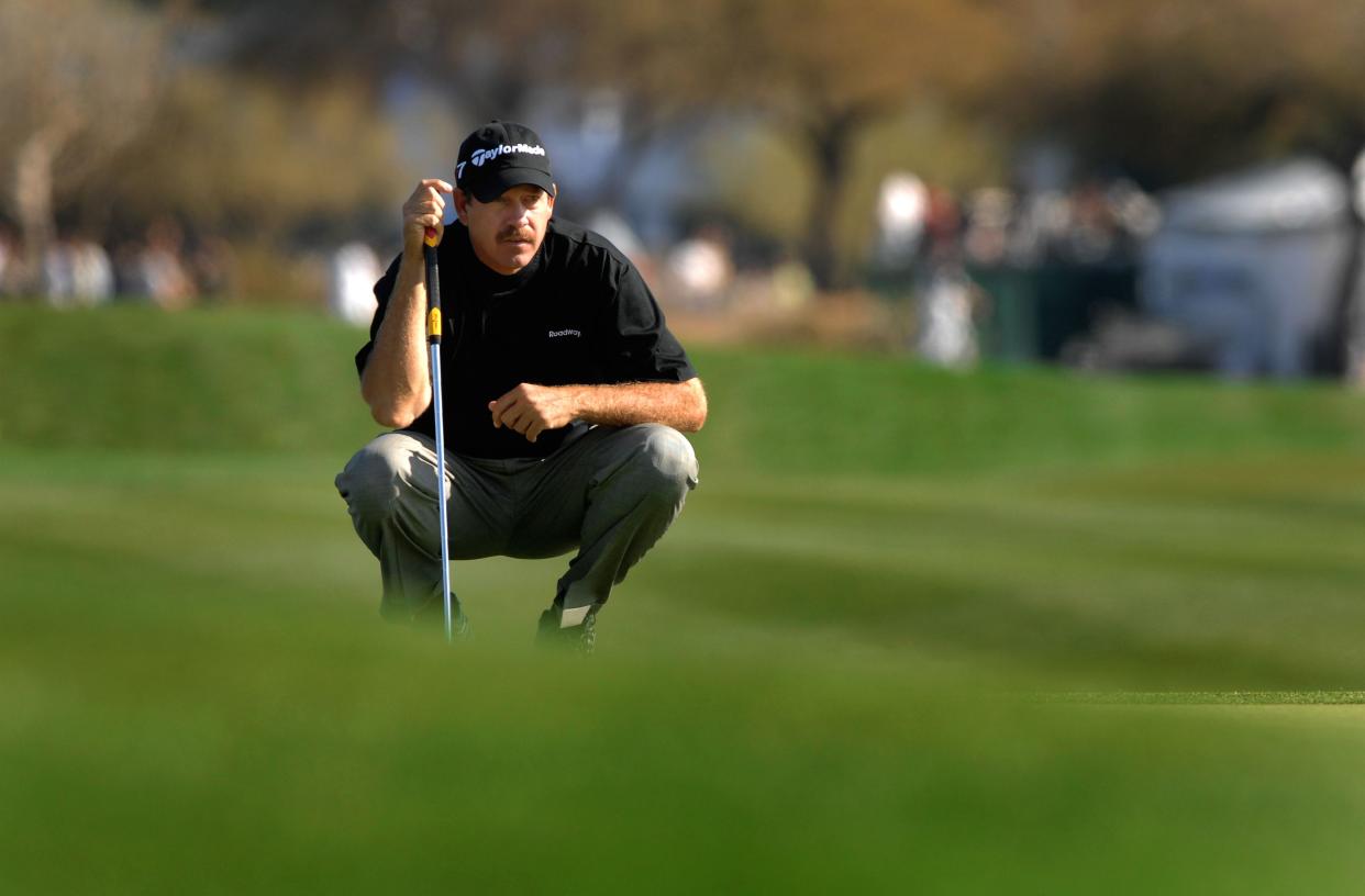 Waco-area native Bart Bryant reads a putt during the FBR Open at the TPC Scottsdale in 2007. The former Texas Open winner died in a car accident Tuesday at the age of 59