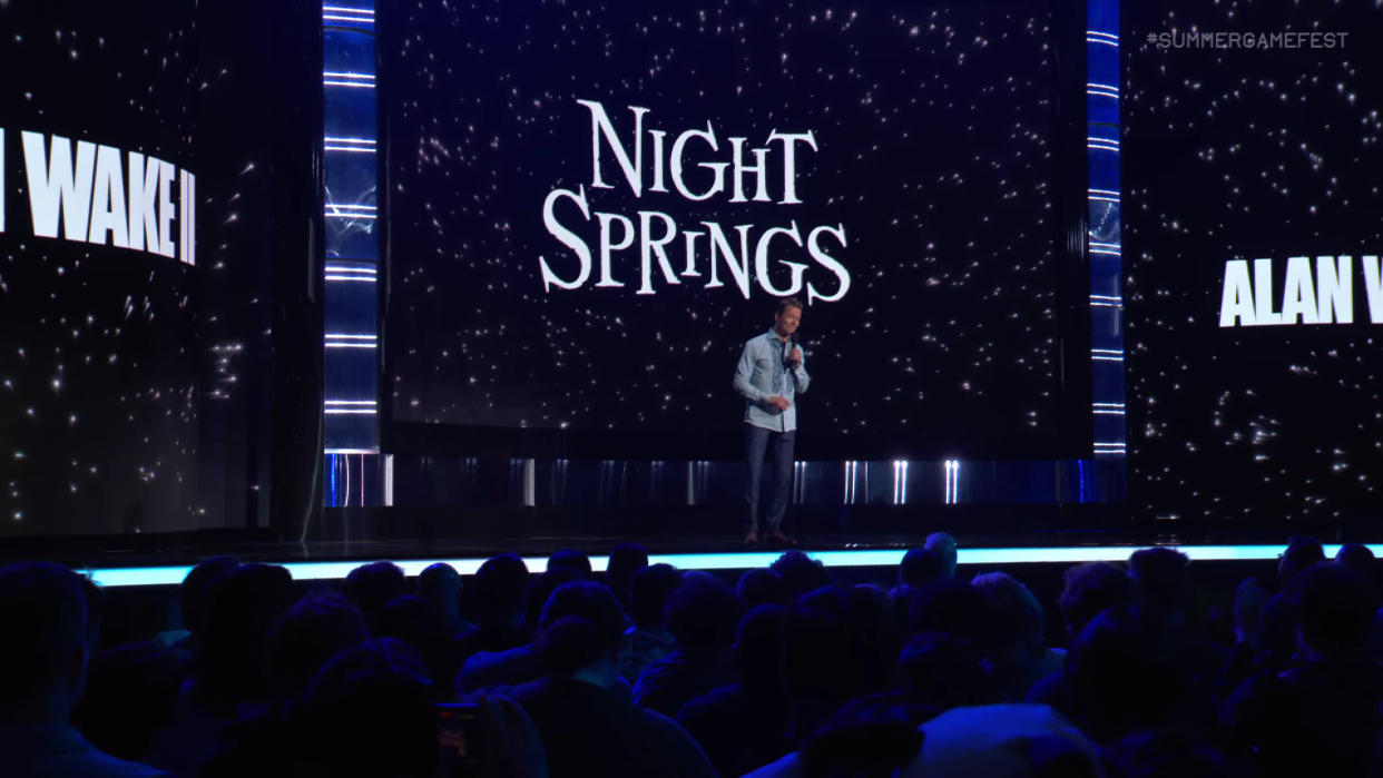  Alan Wake 2 Night Springs DLC reveal during Summer Game Fest 2024. 