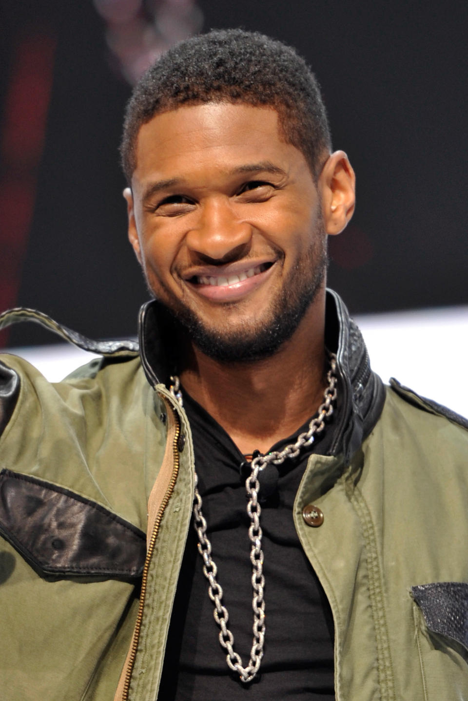 GENEVA, SWITZERLAND - MARCH 05:  Usher attends the Mercedes-Benz presentation during the 83rd Geneva Motor Show on March 5, 2013 in Geneva, Switzerland. Held annually with more than 130 product premiers from the auto industry unveiled this year, the Geneva Motor Show is one of the world's five most important auto shows.  (Photo by Harold Cunningham/Getty Images)