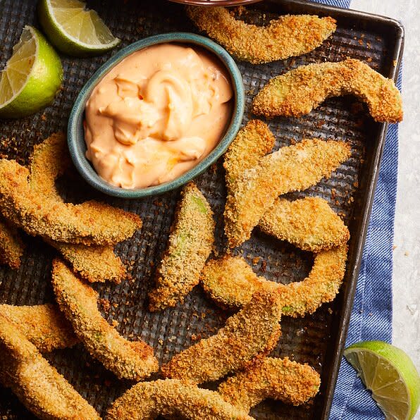 Avocado Fries with Sriracha Aioli