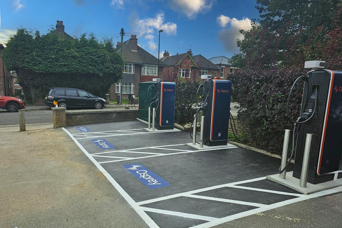 The new electric vehicle site at Brewhouse and Kitchen Southampton <i>(Image: Osprey Charging)</i>
