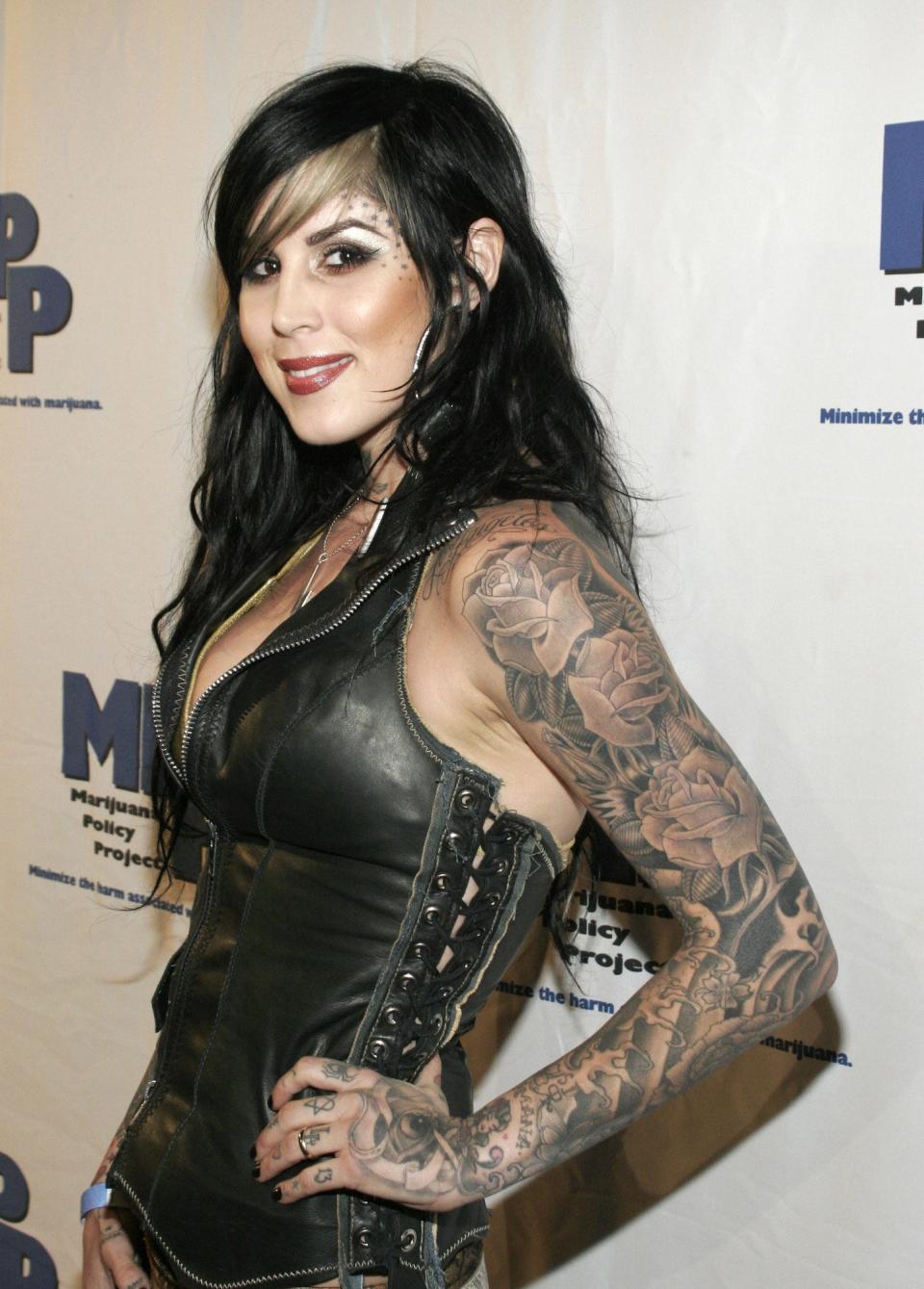 Kat Von D attends a Marijuana Policy Project event on May 14, 2007.